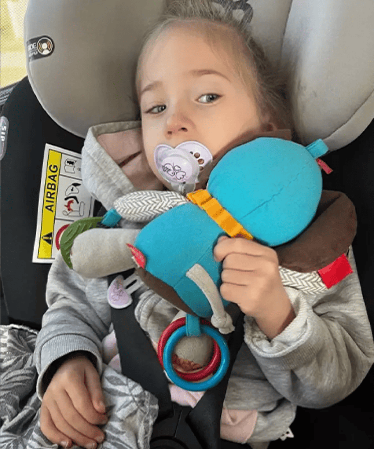 Emmy dans sa poussette