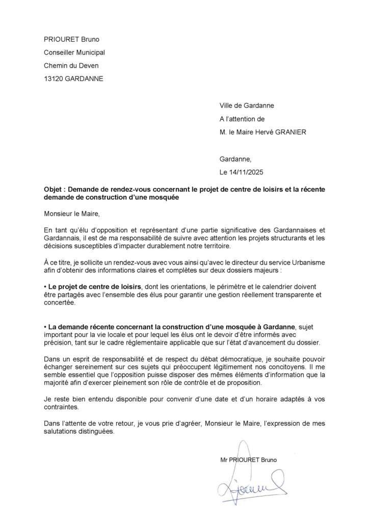 Projets Urbanisme Gardanne Bruno Priouret